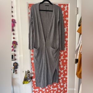 Long Zara Cardigan Gray